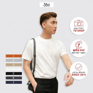Áo phông basic local brand 360 BOUTIQUE trơn màu ngắn tay không cổ - APHTK201