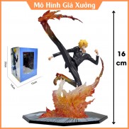 Mô hình One Piece Sanji F.zero hàng cao cấp đế có chữ tên nhân vật sanji cao 16cm hiệu ứng chiến đấu đặc biệt , figure