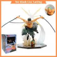 Mô hình One Piece Zoro figure F.zero có 2 đầu hàng cao cấp đế có chữ tên nhân vật Zoro cao 18cm có hiệu ứng đặc biệt