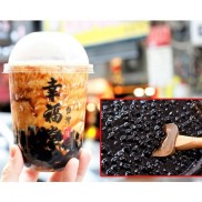 Trân Châu Đường Đen Đài Loan,  Trân Châu Trắng - 1KG - Size bi, dẻo dai thơm lừng, hút chân không - Bếp Chè Thái