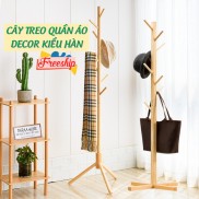 Cây Treo Quần Áo Đứng Bằng Gỗ Standing Hanger,Kệ Sào Treo Đồ Đứng Nội Thất Kiểu Hàn Lắp Ráp PAPAA.HOME