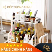 Kệ bếp, kệ để gia vị, chai, lọ, hũ 2 tầng Đài Loan - TS3623