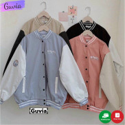 Áo khoác dù Bomber BAGGE form rộng 2 lớp GAKD10 Áo khoác nam nữ phong cách Hàn Quốc