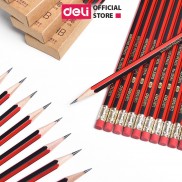 Bút chì lục giác Deli - bút chì gỗ - loại 2B/HB - 10 chiếc/hộp - 33158 / 33159