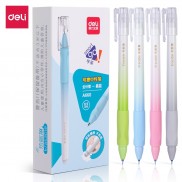 Bút gel xóa được có nắp đậy Deli - ngòi 0.5mm - mực Xanh/ Đen - A660