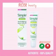 Lăn Dưỡng Mắt Simple Kind To Skin Revitalising Eye Roll-On 15ml Giảm Bọng Mắt Mờ Thâm - Rose Beauty