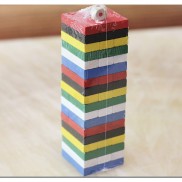 bộ đồ choi rút gỗ mầu loại to 23cm