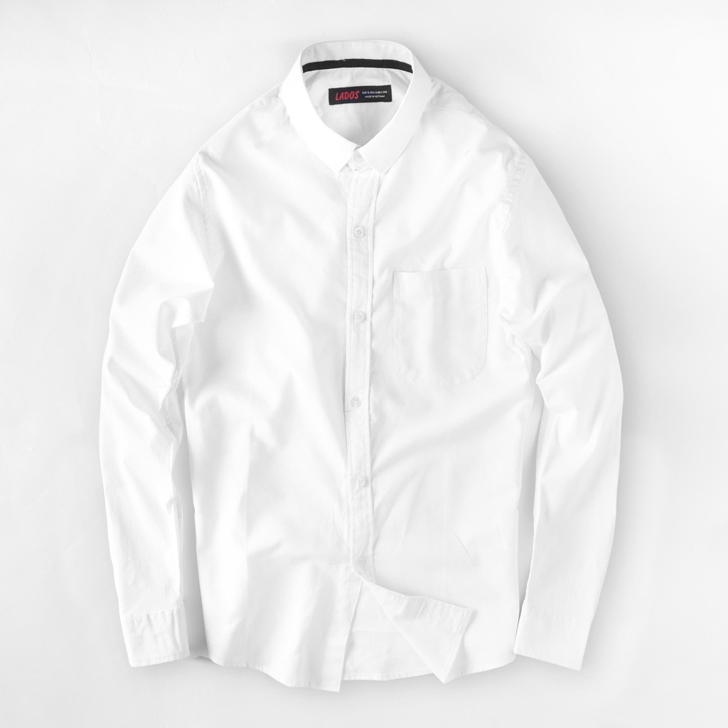 Áo sơ mi nam dài tay LADOS - 18024 - VẢI OXFORD CỰC CHUẨN form đẹp
