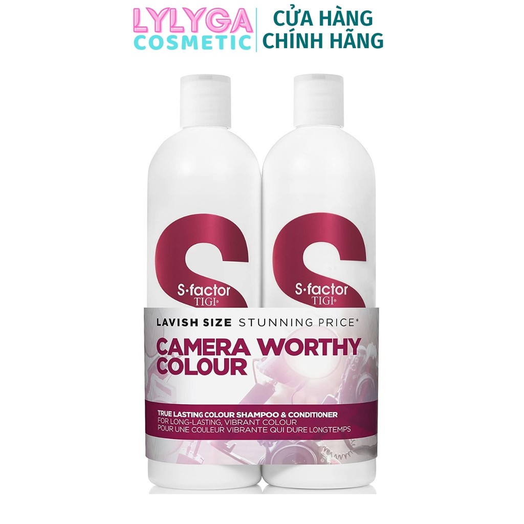Cặp dầu gội dầu xả TIGI S FACTOR 750ML - TIGI TRẮNG Phục hồi cấu trúc tóc, giúp tóc bóng mượt, chắc khỏe GX22