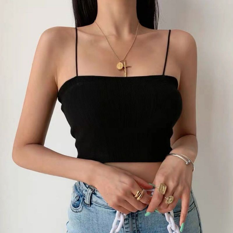 Áo 2 dây thun gân