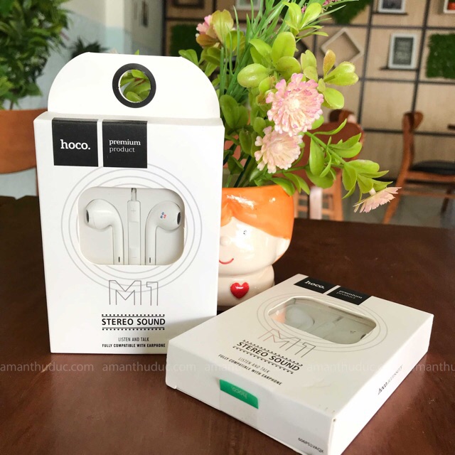 Tai Nghe Hoco M1 Thời Trang Jack 3.5 dùng cho mọi điện thoại - BH 12 Chính Hãng