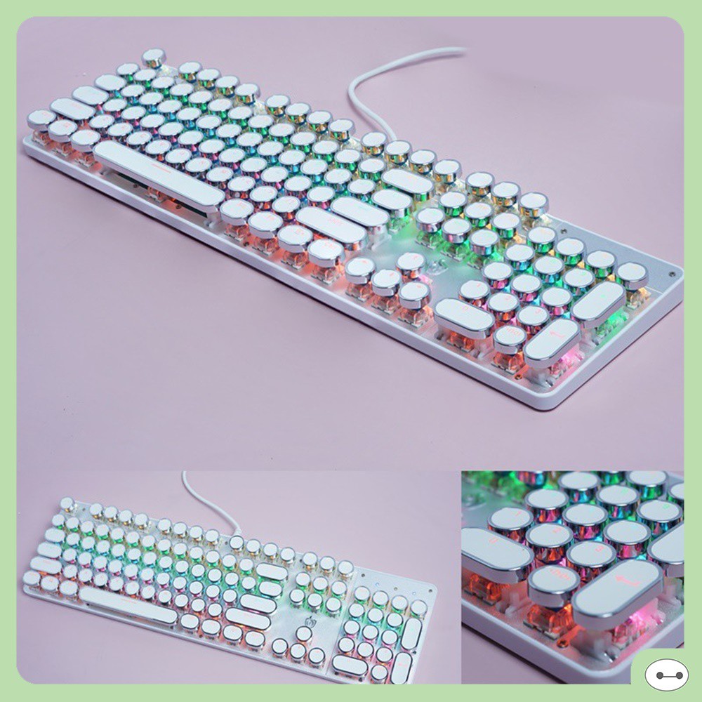 BÀN PHÍM CƠ HJK900 NÚT TRÒN LED