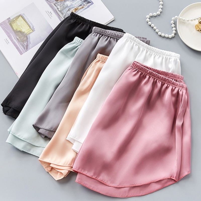Quần đùi nữ lụa ngủ cao cấp - Quần short sooc bigsize sang chảnh thoáng mát từ 40kg đến 85kg
