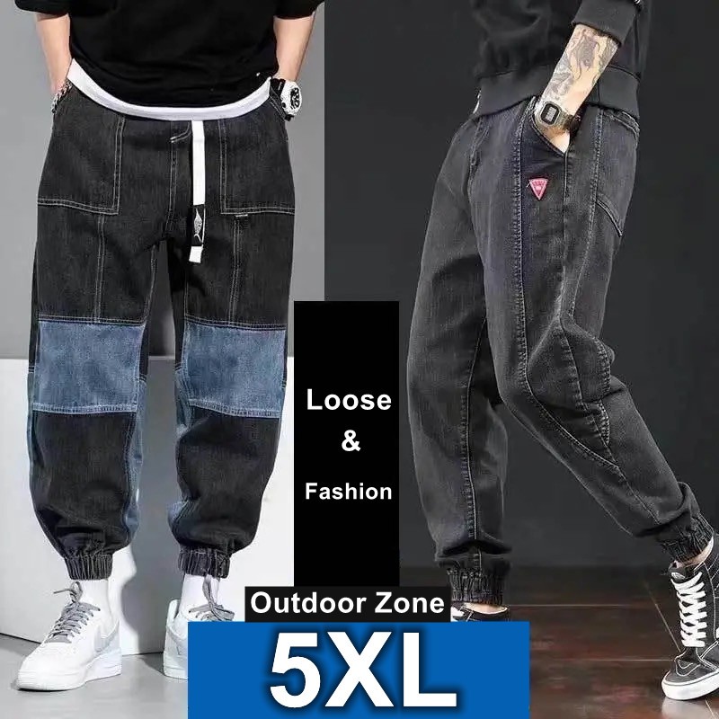 Quần Jeans Jogger Phong Cách Hip Hop Năng Động Dành Cho Nam