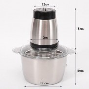 Máy xay thịt cối inox 4 lưỡi