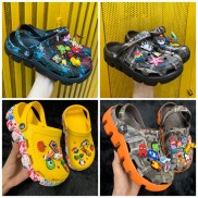 Dép Cross vảy sơn đế lượn sóng vảy sơn,Dép Cross bít đầu hotrend giới trẻ- Tặng kèm 12 Sticker+ hộp