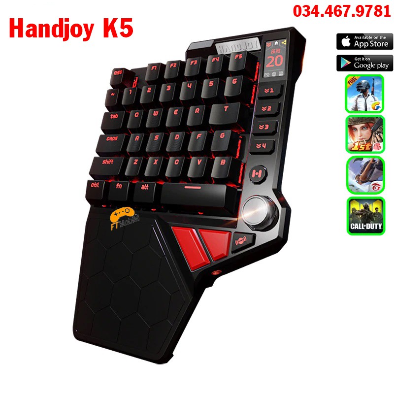 Handjoy K5 - K3 Bàn phím cơ chơi game không lo bị khóa tài khoản dành cho mobile