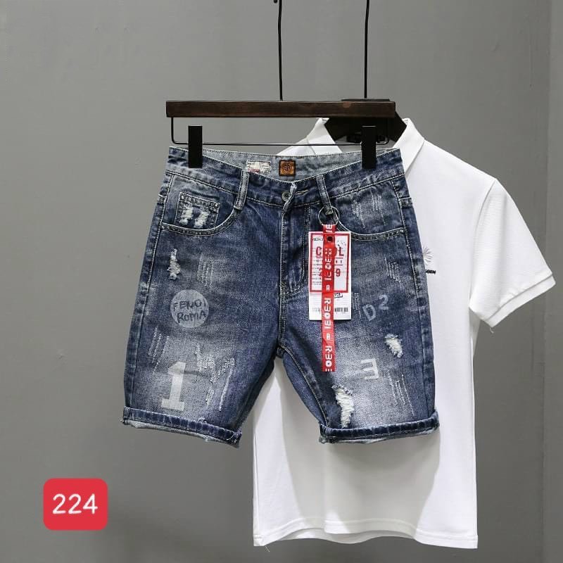 Quần Short Nam Chất Jean Co Giãn, Quần Đùi Nam thời trang cao cấp MuradFashion NT166