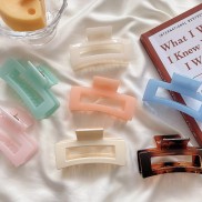 K04 Kẹp tóc càng cua chữ nhật màu pastel hot