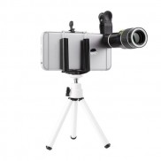Lens điện thoại 20x lens zoom nhìn siêu xa, tặng kèm tripod và giá đỡ điện thoại