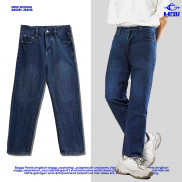 Quần bò Ocean xanh đậm Meik.mosh chất liệu jean local brand