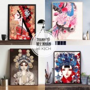 Có sẵn Tranh số hoá tự tô mỹ nhân hí kịch