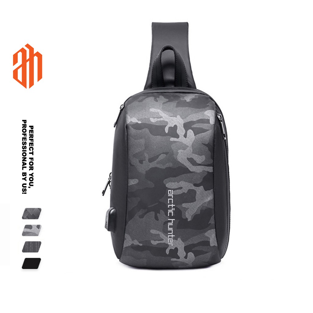 Balo một dây đeo chéo Arctic Hunter chất liệu Oxford chống nước - XB00081