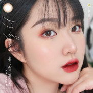 Kính áp tròng nâu hồng trà Only U Brown - Made in Korea | Hạn sử dụng 3-6 tháng