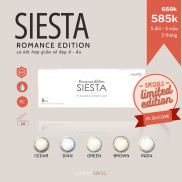 Kính Áp Tròng SIESTA ROMANCE EDITION gồm 5 đôi 5 màu lens khác nhau - PC SILICONE (Hsd 1 tháng)
