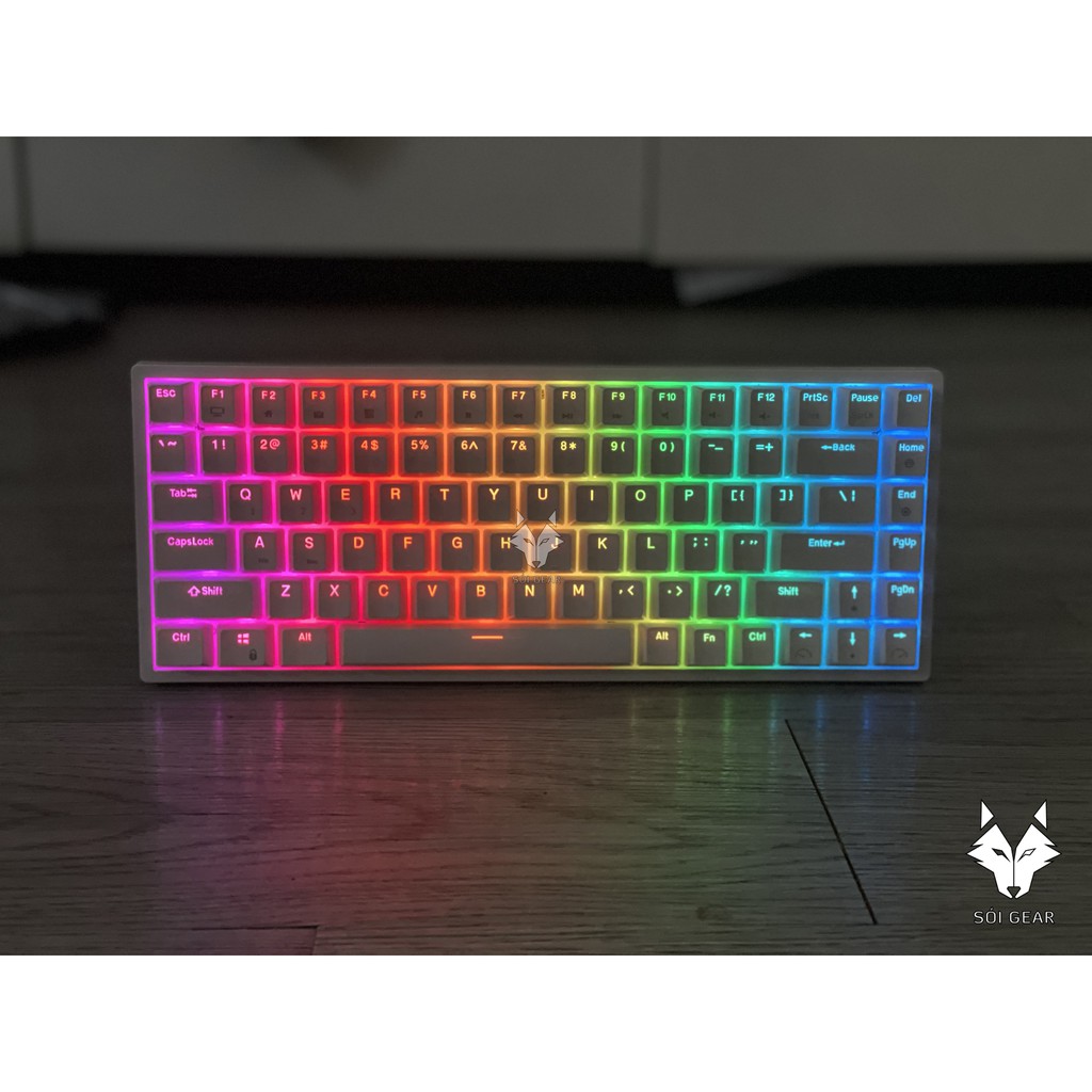 Bàn phím cơ RK84 Hotswap RGB 2021 - Bàn phím cơ không dây 3 chế độ