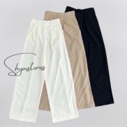 Quần suông nữ Shynstores - quần suông ống rông vải đũi thoáng mát đủ màu đủ size freeship