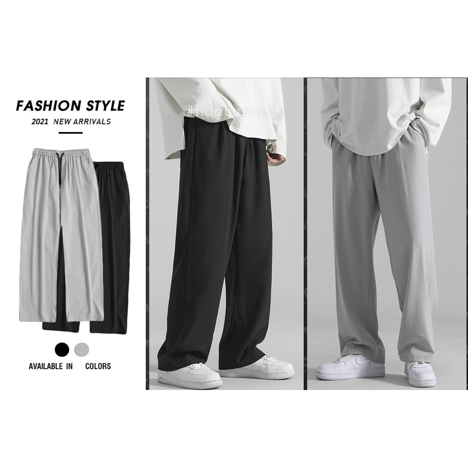 QUẦN ÂU KATE LOOSE-FIT LƯNG THUN NOCTURNAL Nam Nữ Cặp Đôi Unisex Phong Cách Dạo Phố Sài Gòn Ulzzang 2021