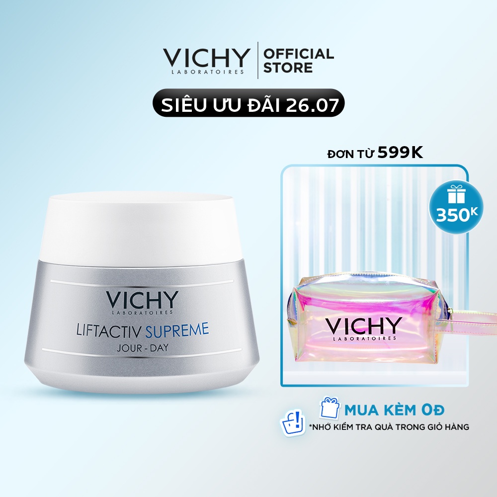 Kem dưỡng ngăn ngừa dấu hiệu lão hóa, làm săn da (ban ngày) Vichy Liftactiv Supreme Day 50ml