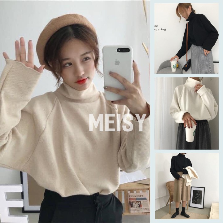 ÁO LEN CỔ CAO- THỜI TRANG THU ĐÔNG (MEISY)