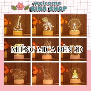 Mica Hình Ảnh Đèn 3D (Không Bao Gồm Đế Đèn) - BinaShop