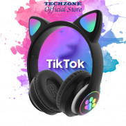 Tai Nghe Tai Mèo Bluetooth Cao Cấp Led Theo Nhạc Âm Thanh Cực Hay Có Mic To Rõ, Dung Lượng Pin Khủng