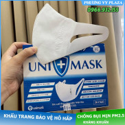 30 Chiếc Khẩu Trang 4D Kháng Khuẩn UNI MASK 4 Chiều Rộng Rãi Thoáng Khí ,Lọc Mùi,Lọc Bụi Bẩn ,Không Xù Lông Không Mụn