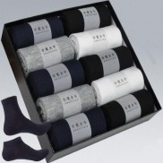 Hộp 10 đôi tất nam ngắn cổ chống hôi chân xuất Nhật PH74