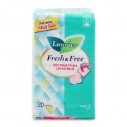 Băng vệ sinh Laurier Fresh & Free 20 miếng có cánh
