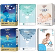 Tã/bỉm dán/quần YUBEST Natural S132/M108/L96/XL84/XXL72