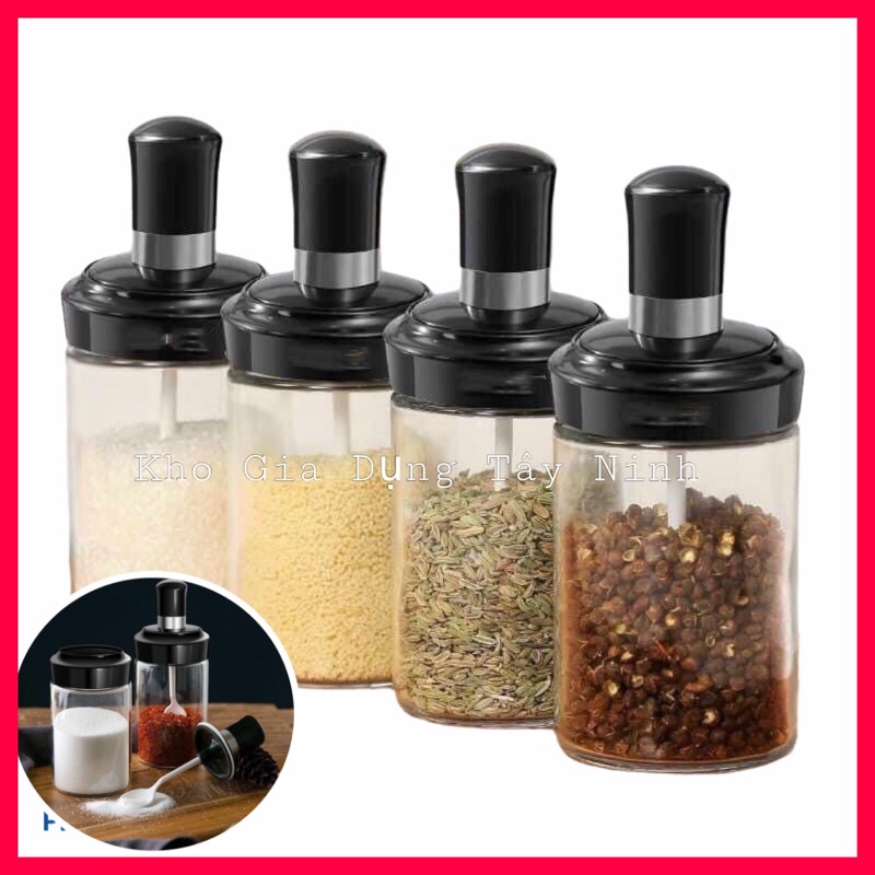 lọ gia vị nam châm kèm muỗng