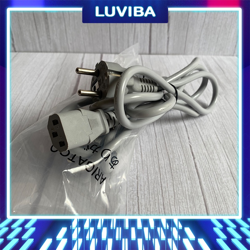 Dây nguồn máy tính nồi cơm điện 2 chấu điện nguồn PC LUVIBA DN01