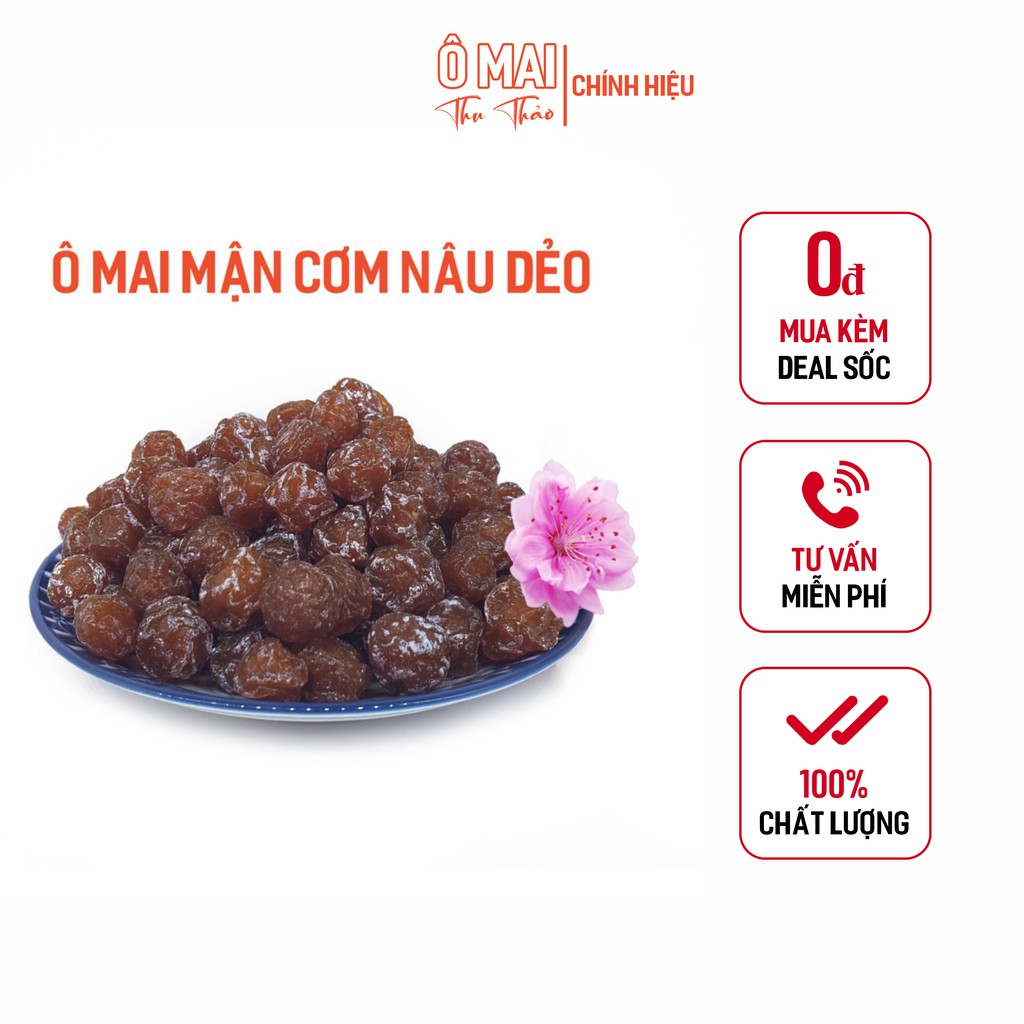 Ô Mai Mận Cơm Nâu Dẻo Xí Muội Vị Chua Ngọt, Giòn, Tốt Cho Sức Khỏe