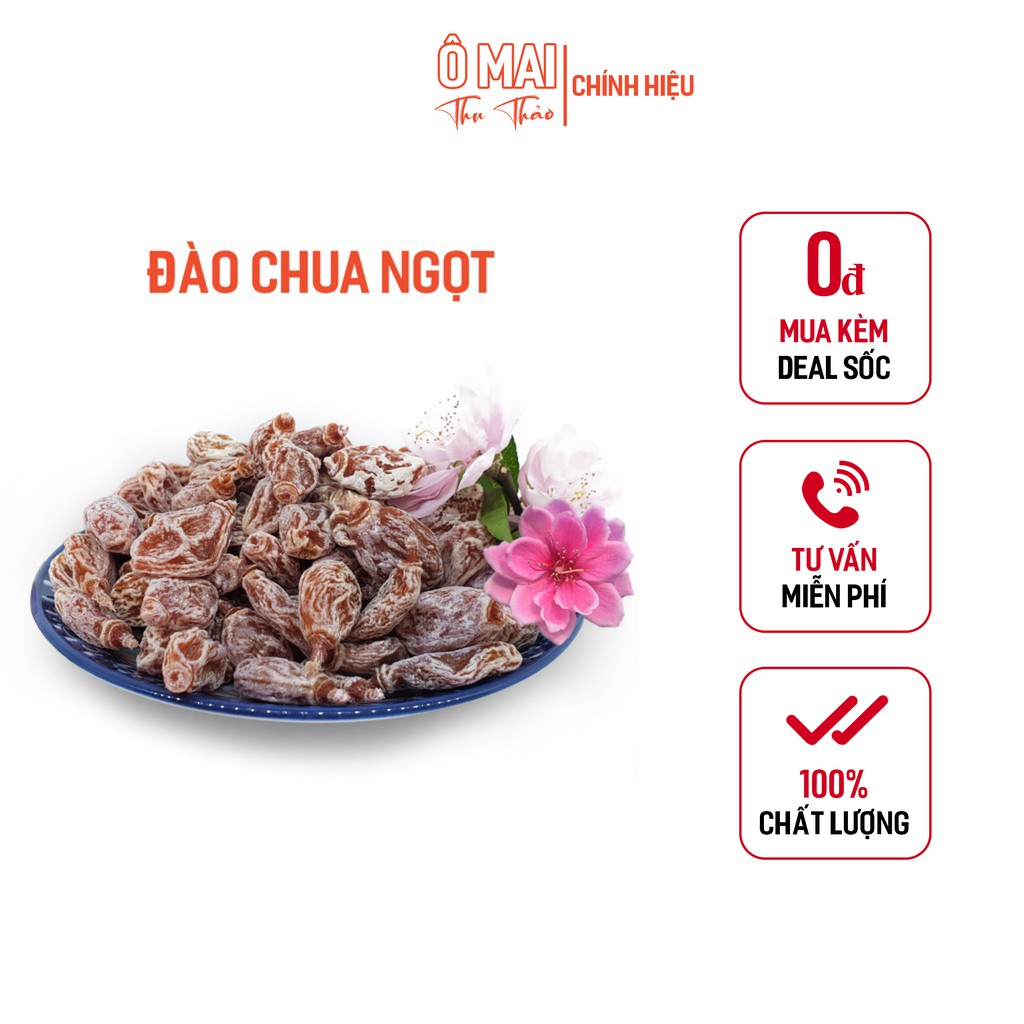 Ô Mai Đào Chuẩn Vị Chua Ngọt, Bổ Sung Vitamin C, Dưỡng Da, Giảm Stress Hiệu Quả