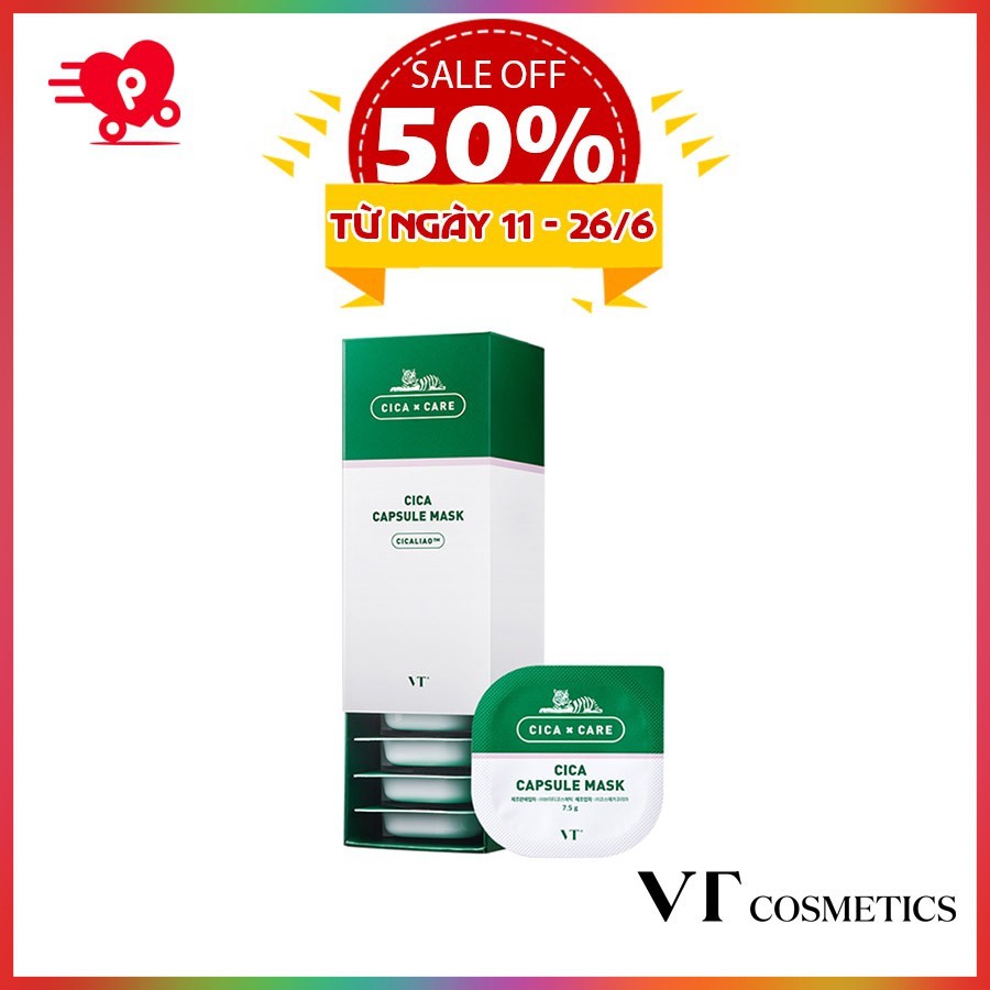 Mặt nạ đất sét VT Cica Capsule Mask