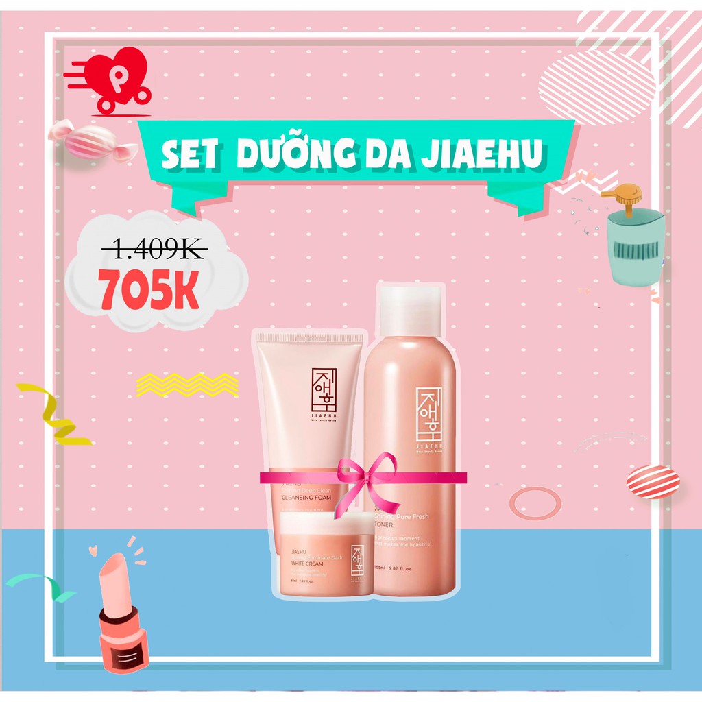 Set 3 sản phẩm dưỡng da Jiaehu Hàn Quốc