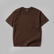 Áo thun tay lỡ GORI phông Unisex nam nữ chất liệu Premium Cotton oversize form rộng Màu nâu - Gori VietNam