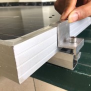 Thanh Rail kẹp biên kẹp giữa thanh ray nhôm dài 20cm ,30cm gắn pin năng lượng mặt trời