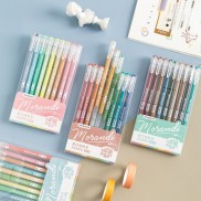 Set 9 bút mực gel Morandi nét 0.5mm nhiều màu - Bút viết sổ tay, văn phòng Tuệ Minh