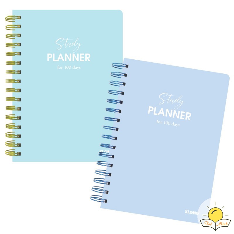 Sổ kế hoạch Klong A5 160 trang Study Planner lò xo kép MS 946